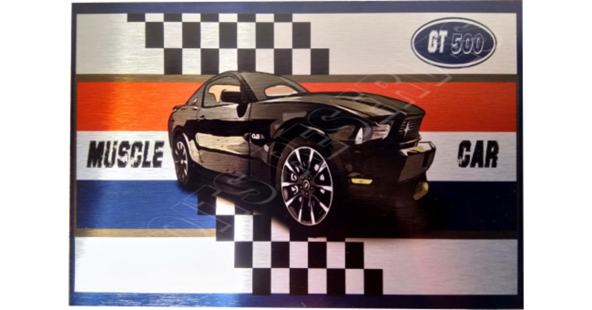 Cadre Mustang Gt Garage Atelier Les Plaques Publicitaires Le